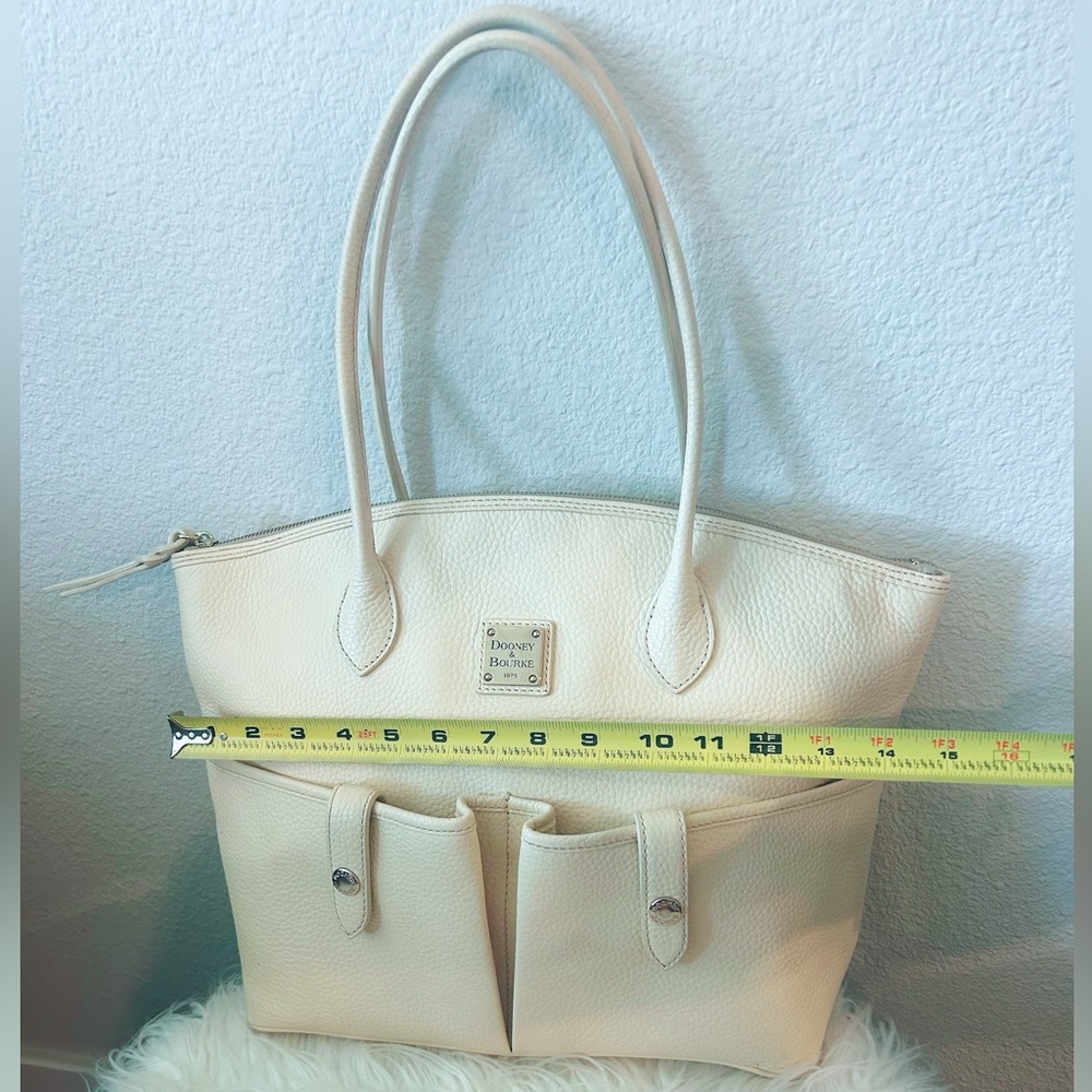Dooney & Bourke Ivory Leather Large Tote - Picture 5 of 8